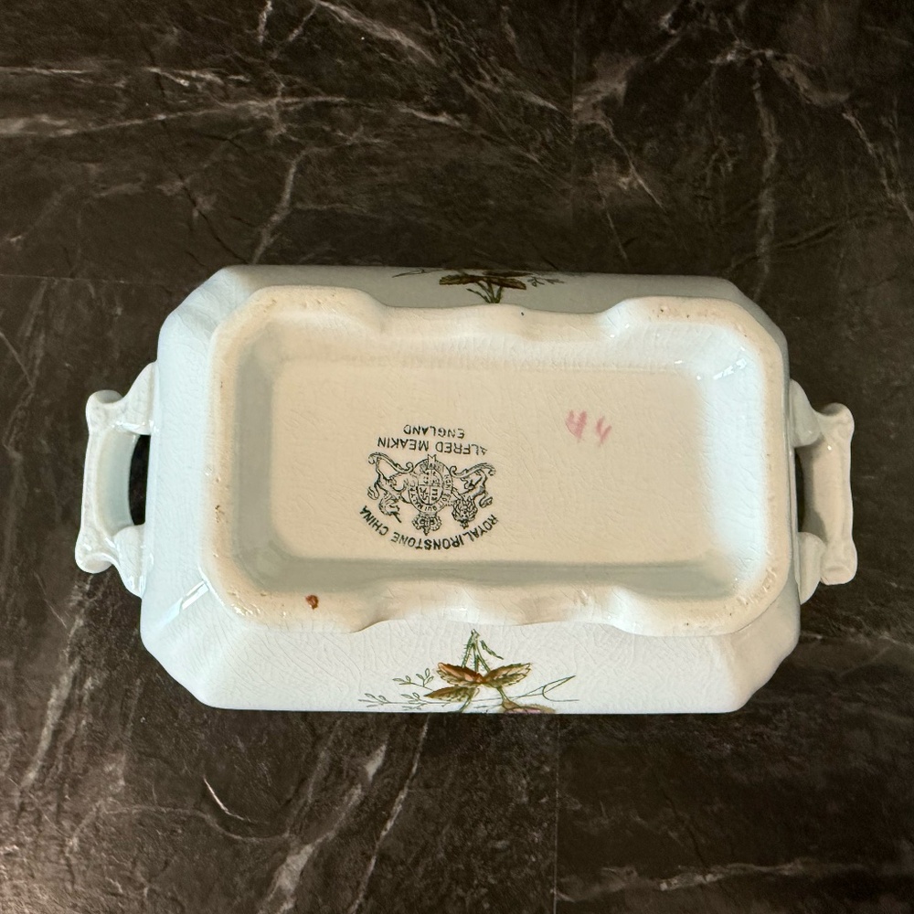 ROYAL IRONSTONE ALFRED MEAKING Serving Dish and Spoon - Picture 15 of 16